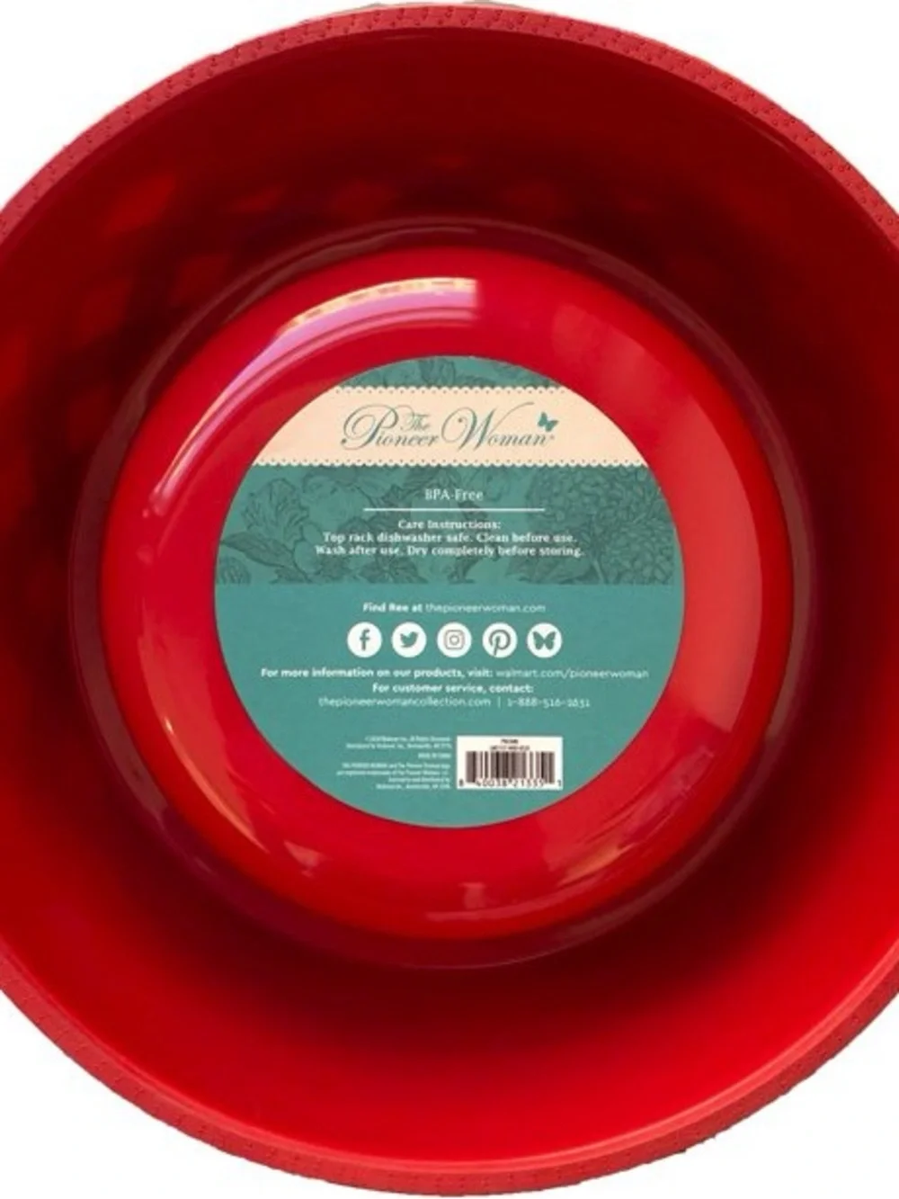 Last One 🩷 New The Pioneer Woman Medium Bowl Medium Charming Check, Qty 1